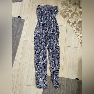 Lilly Pulitzer for Target blue fish jumpsuit xs never worn